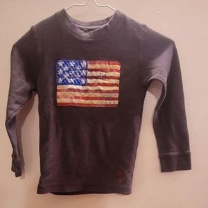 RALPH LAUREN size 6 Boys long sleeve waffle shirt